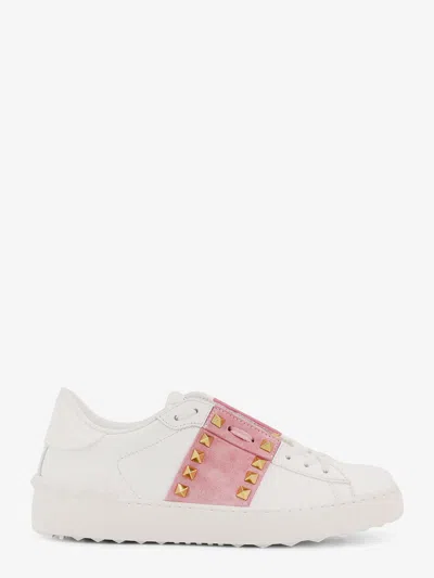 Valentino Rockstud Untitled Leather Low-top Sneakers