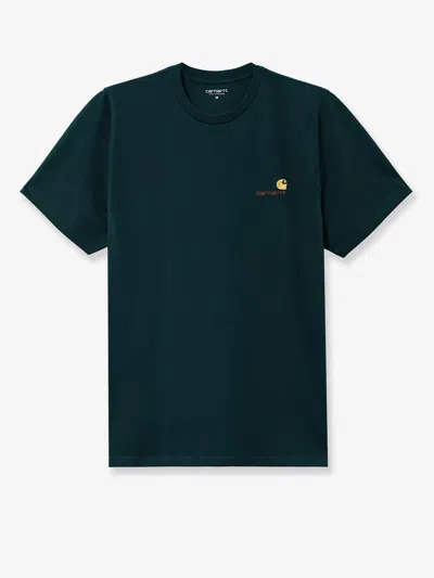 Carhartt T-shirt Col Rond En Coton In Green