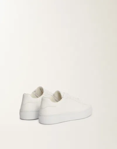 Fabiana Filippi Grain Leather Sneakers In White