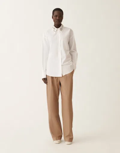 Fabiana Filippi Embellished-collar Shirt