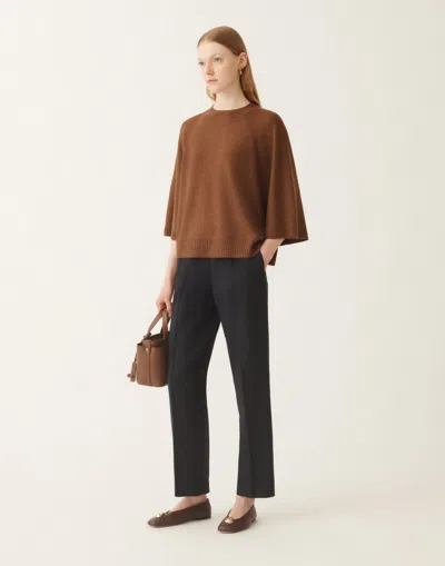 Fabiana Filippi Gubbio Cool Wool Trousers In Black