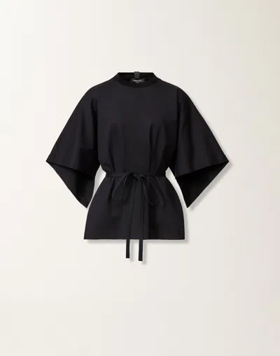Fabiana Filippi Tie-waist Wide-sleeve Blouse