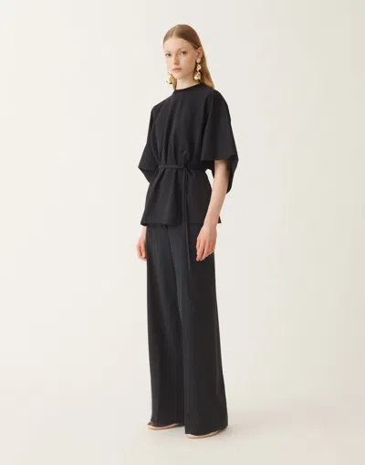 Fabiana Filippi Tie-waist Wide-sleeve Blouse