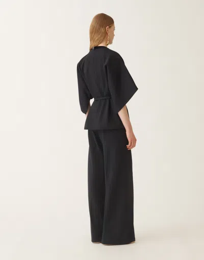 Fabiana Filippi Tie-waist Wide-sleeve Blouse
