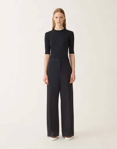 Fabiana Filippi Spoleto Jersey Trousers In Black