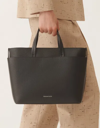 Fabiana Filippi Large Grained Leather Handbag