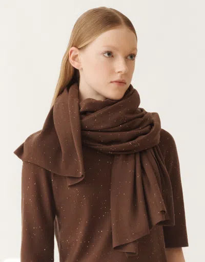 Fabiana Filippi Wool Scarf With Sequins