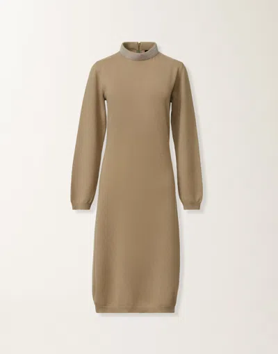 Fabiana Filippi High-neck Long-sleeve Dress