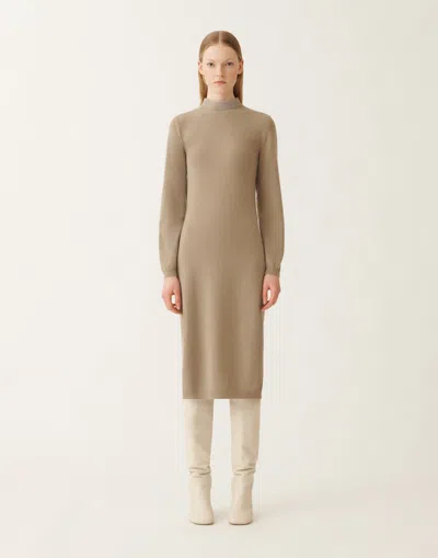 Fabiana Filippi High-neck Long-sleeve Dress