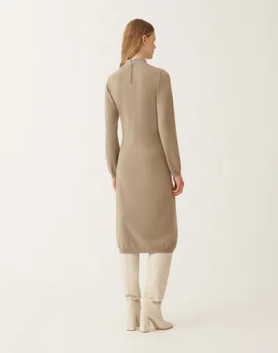 Fabiana Filippi High-neck Long-sleeve Dress