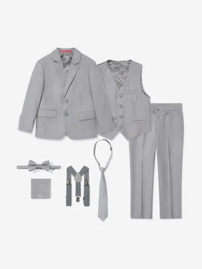 Suitlab Boys 7 Piece Suit Set In Gray
