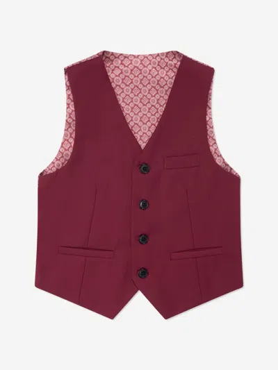 Suitlab Boys 7 Piece Suit Set In Red