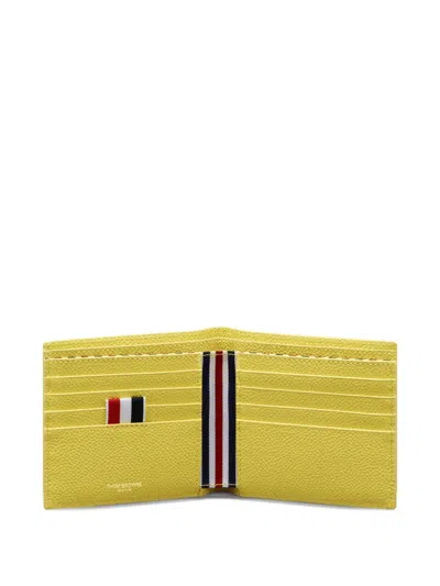 Thom Browne Bi-fold Wallet In Yellow