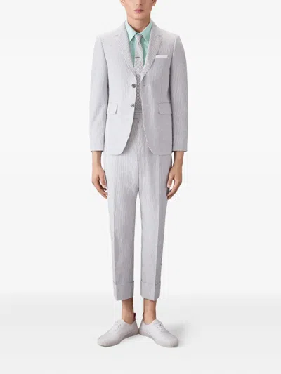 Thom Browne Patch-pocket Short-sleeve Shirt In Blue