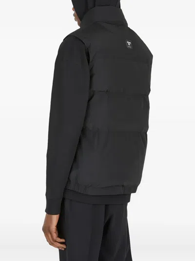 More Joy Hooded Puffer Vest In Black