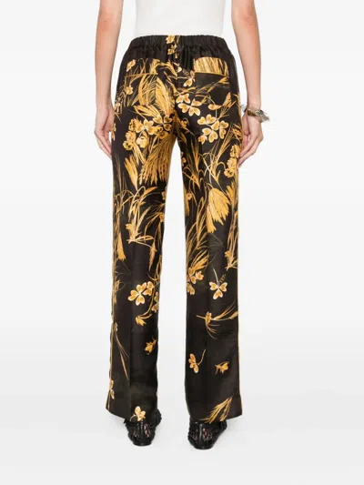 F.r.s For Restless Sleepers For Restless Sleepers Printed Silk Trousers