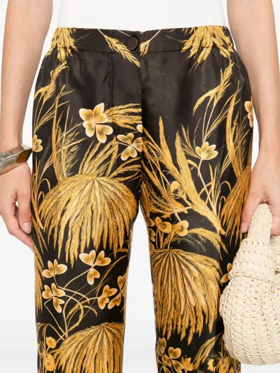 F.r.s For Restless Sleepers For Restless Sleepers Printed Silk Trousers