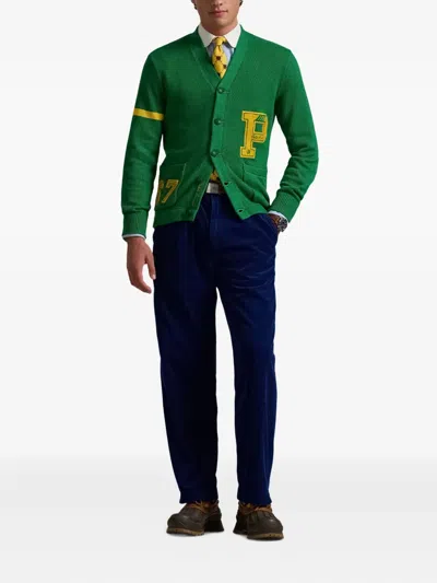 Polo Ralph Lauren Drawstring Corduroy Trousers In Blue