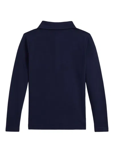 Polo Ralph Lauren Embroidered-logo Polo Shirt In Blue