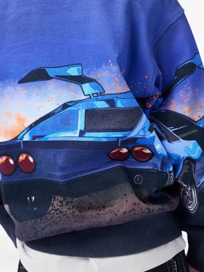 Molo Graphic-print Sweatshirt In Blue