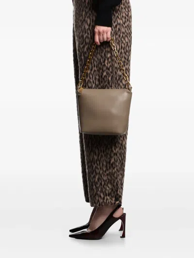 Emporio Armani Small Hobo Leather Shoulder Bag
