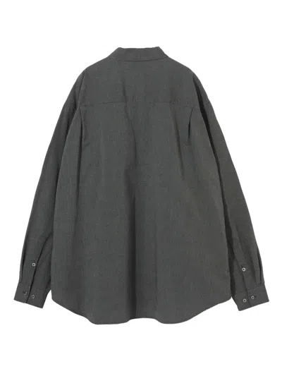 Undercover Patch-detail Button-up Shirt In Gray