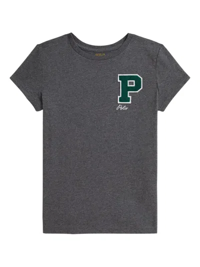 Polo Ralph Lauren Patch-logo T-shirt In Black