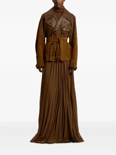 Ralph Lauren Turtleneck Cashmere Sweater In Brown