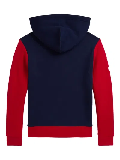 Polo Ralph Lauren Ralph Lauren Triple-pony Fleece Hoodie In Red