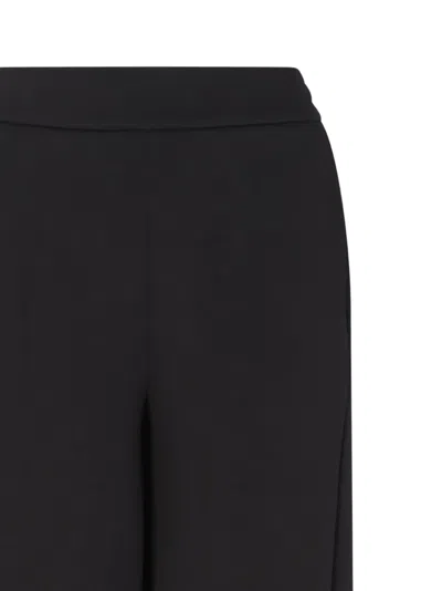 Emporio Armani Asv Double Jersey Trousers With An Elasticated Waist In Black