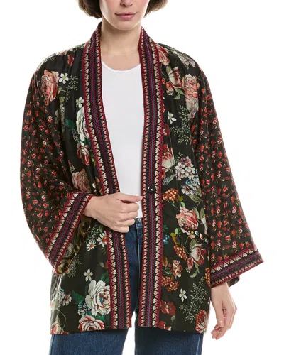 Johnny Was Merhawi Reversible Silk Kimono In Multi