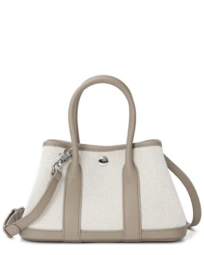 Tiffany & Fred Paris Canvas & Leather Satchel