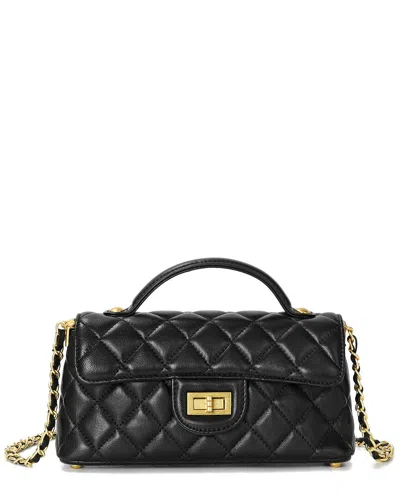 Tiffany & Fred Paris Top-handle Quilted Sheepskin Leather