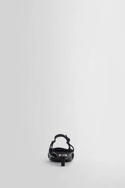 Gucci Gg Rhinestoned Mesh Slingback Pumps