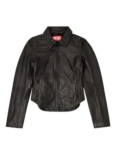 Diesel Collared Fitted Jacket Front Pockets