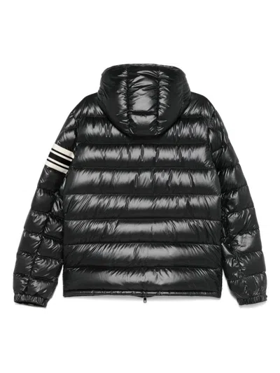 Moncler Drawstring Hem Short Down Jacket In Black
