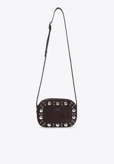 Valentino Nellcote Studded Suede Crossbody Bags