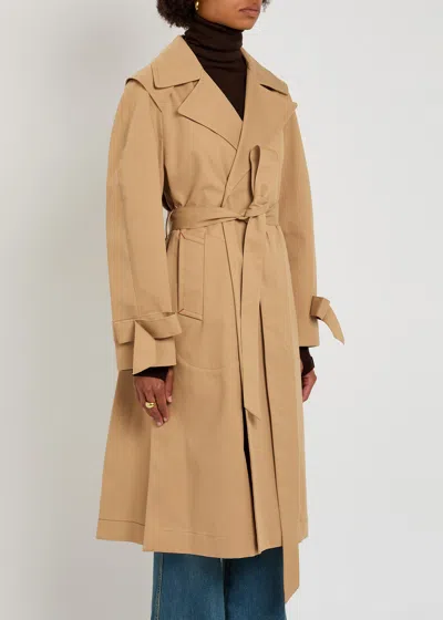 Victoria Beckham Double-breasted Cotton Trench Coat