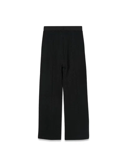 Balmain Lurex Trousers In Black