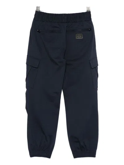 Dolce & Gabbana Drawstring Casual Pants In Blue