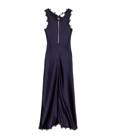 Isabel Marant Jadelia Silk-blend Satin Midi Dress In Purple