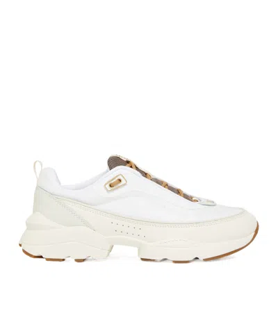 Max Mara Running Shoes In Technical Fabric And Leather