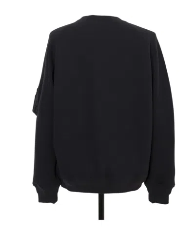 Sacai Button-fastening Zip-pocket Sweater In Black