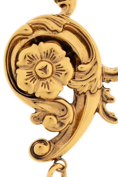 Etro Floral-scroll Brass Brooch