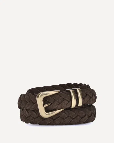 Brunello Cucinelli Leather Woven Belt