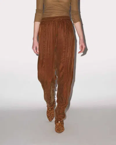 Isabel Marant Étoile Zaylee Trousers In Brown