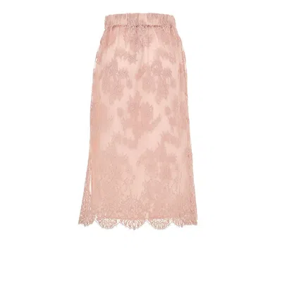Gucci Pink Cotton Skirt In Pink