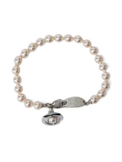 Vivienne Westwood Simonetta Pearl Bracelet In Neutral