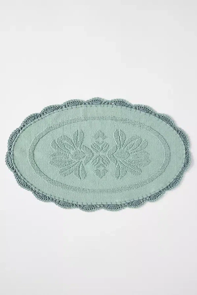Anthropologie Solid Crochet Cotton Bath Mat