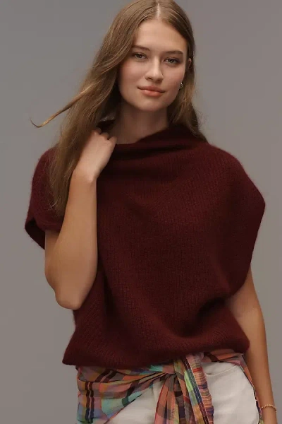 By Anthropologie Oversized Ribbed Cashmere Vest
